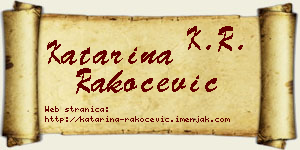 Katarina Rakočević vizit kartica